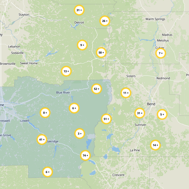 Lane County Static Map