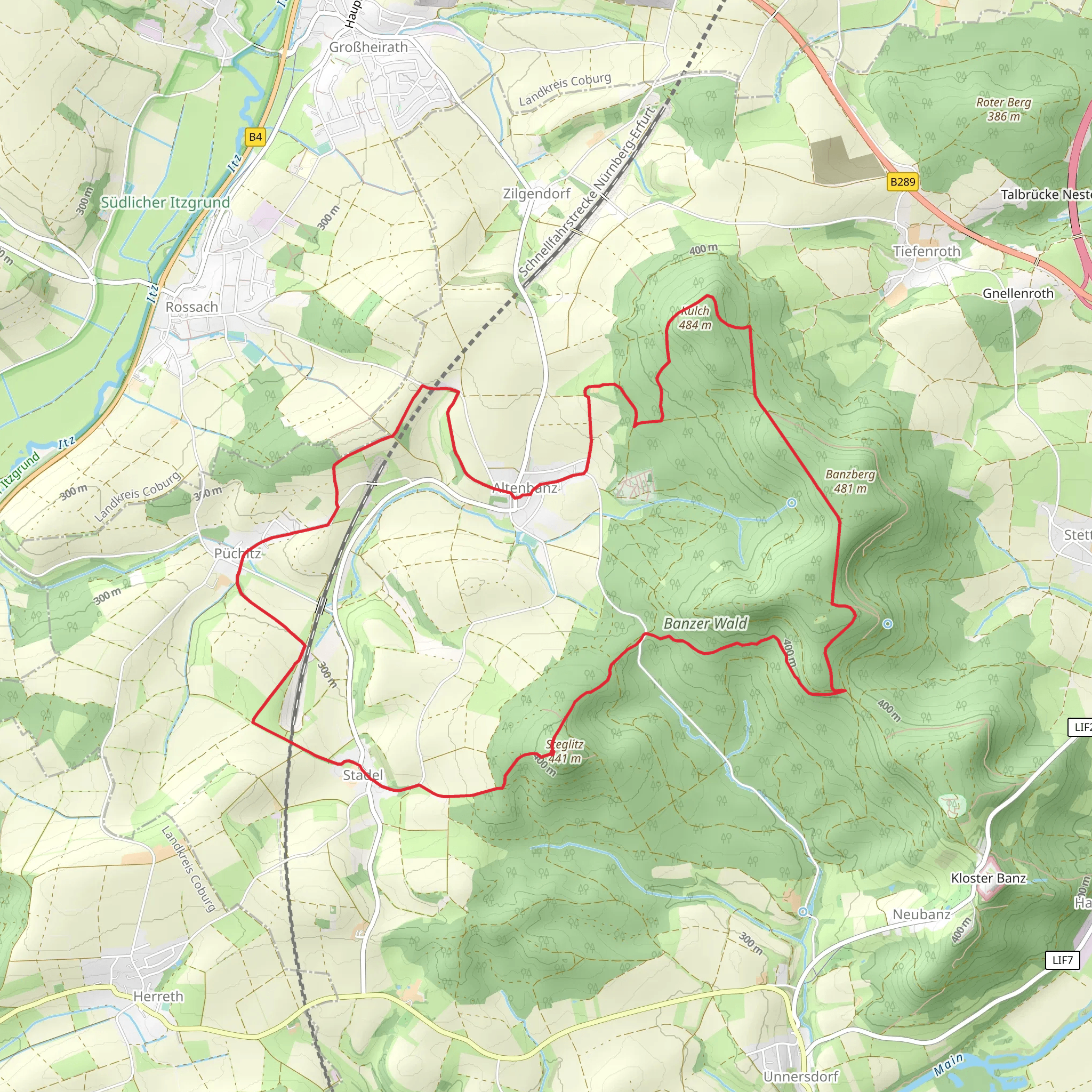 Keltenweg A mobile static map