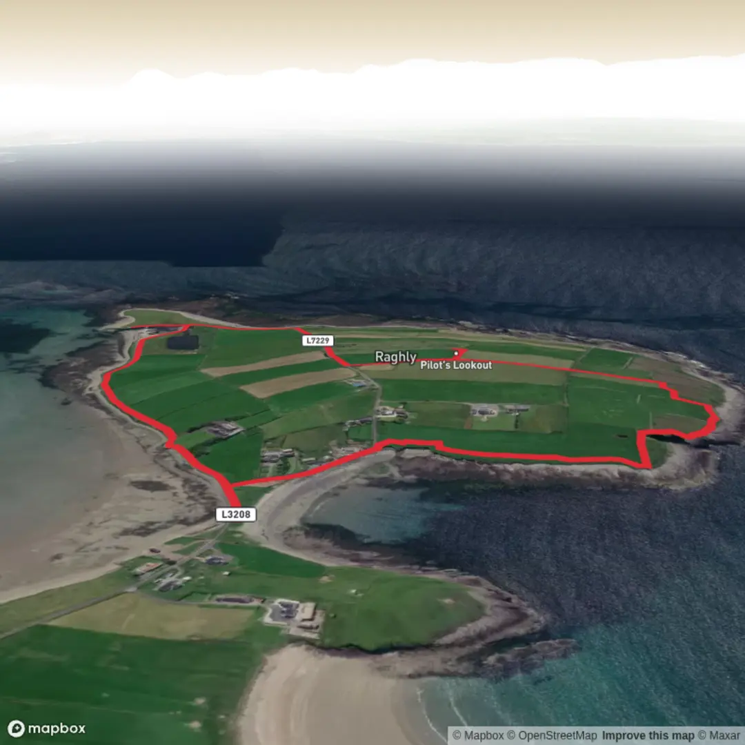 An image depicting the trail Raghly Loop - Sligo and its surrounding area.