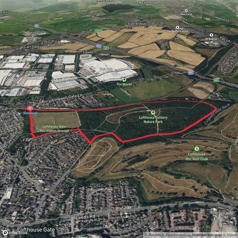 Lofthouse Colliery Nature Park Loop