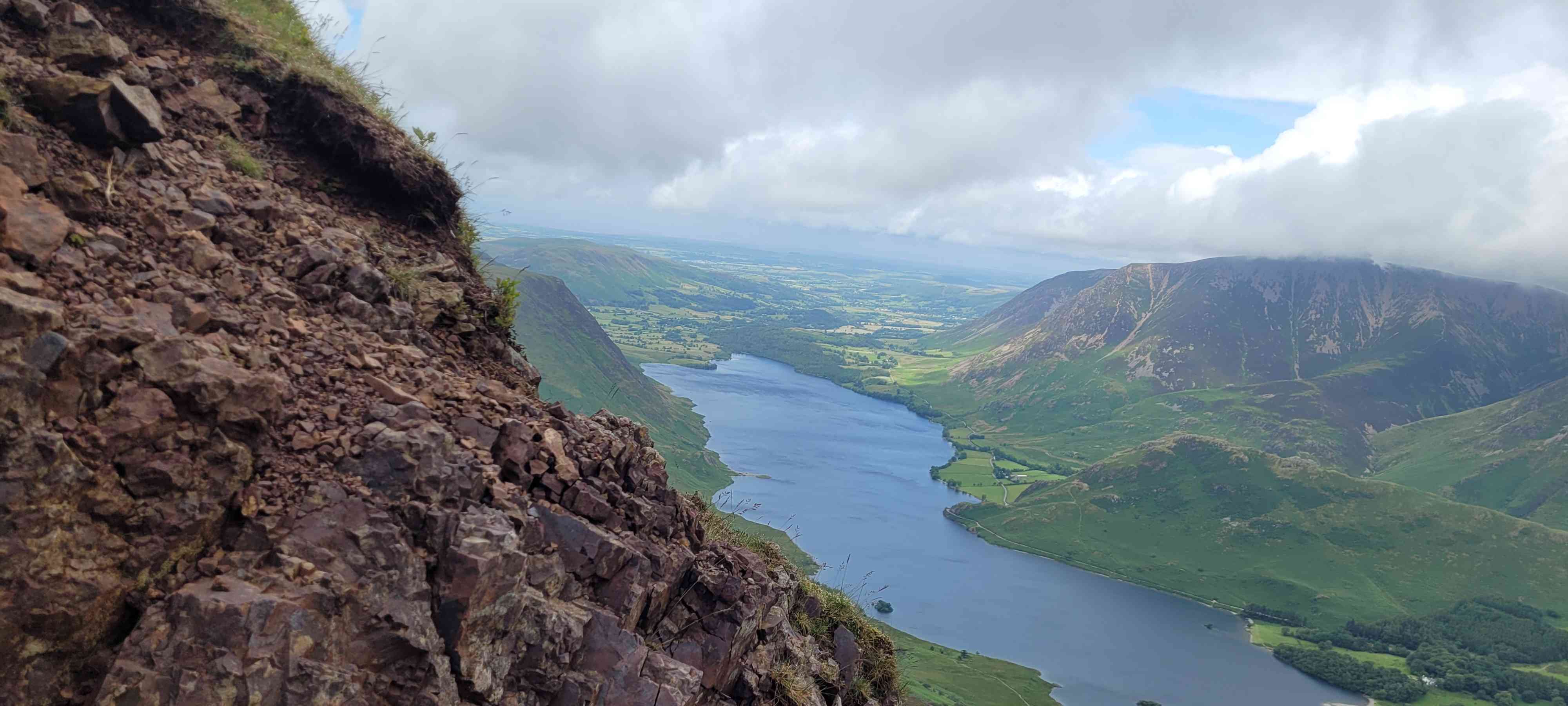 A map preview of the recording Buttermere Ridge Walk.