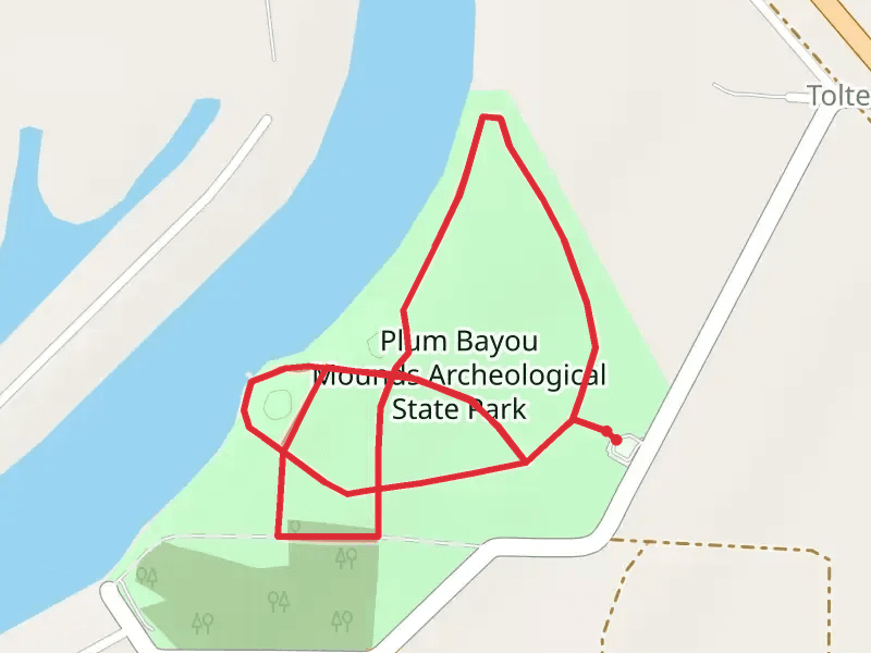 Toltec Mounds Site Loop