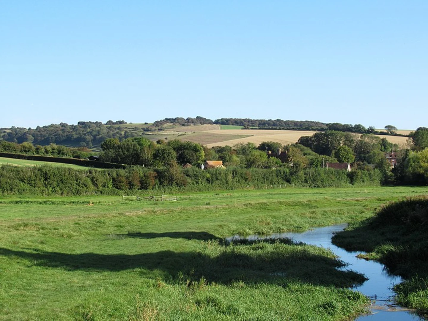 An image depicting the trail Alfriston and the River Cuckmere and its surrounding area.
