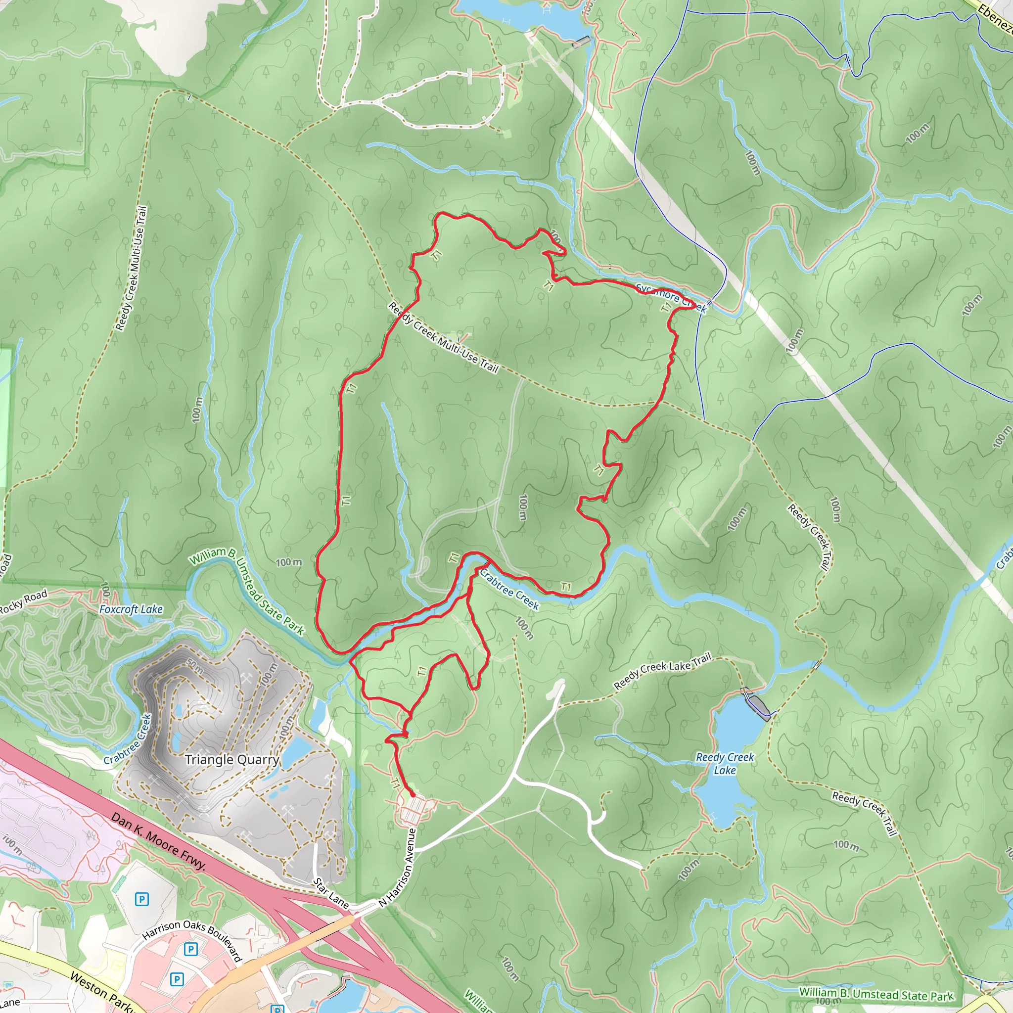 Company Mill and Inspiration Loop Trail mobile static map
