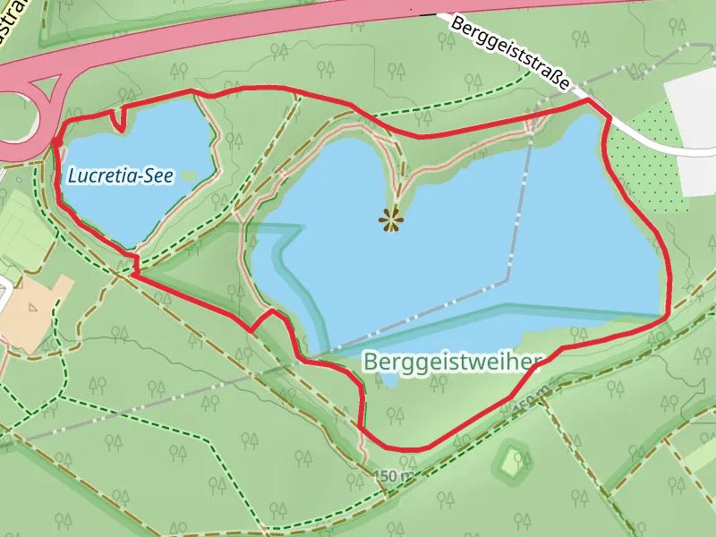 Lucretia See and Berggeistweiher via Klüttenweg