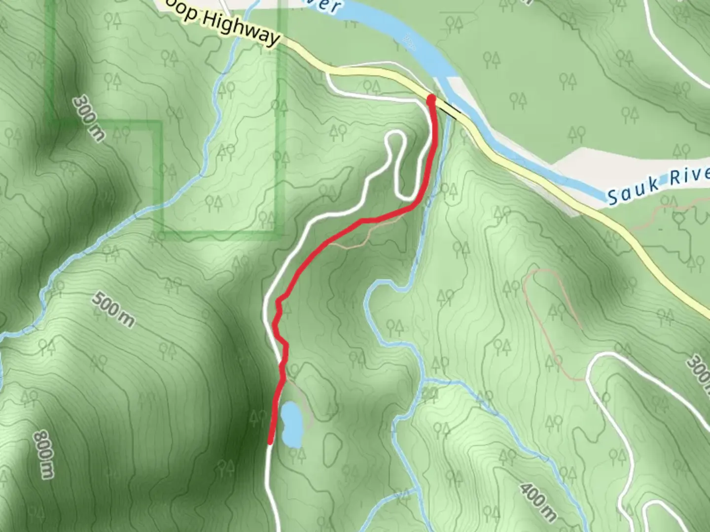 An image depicting the trail Frog Lake Trail and its surrounding area.