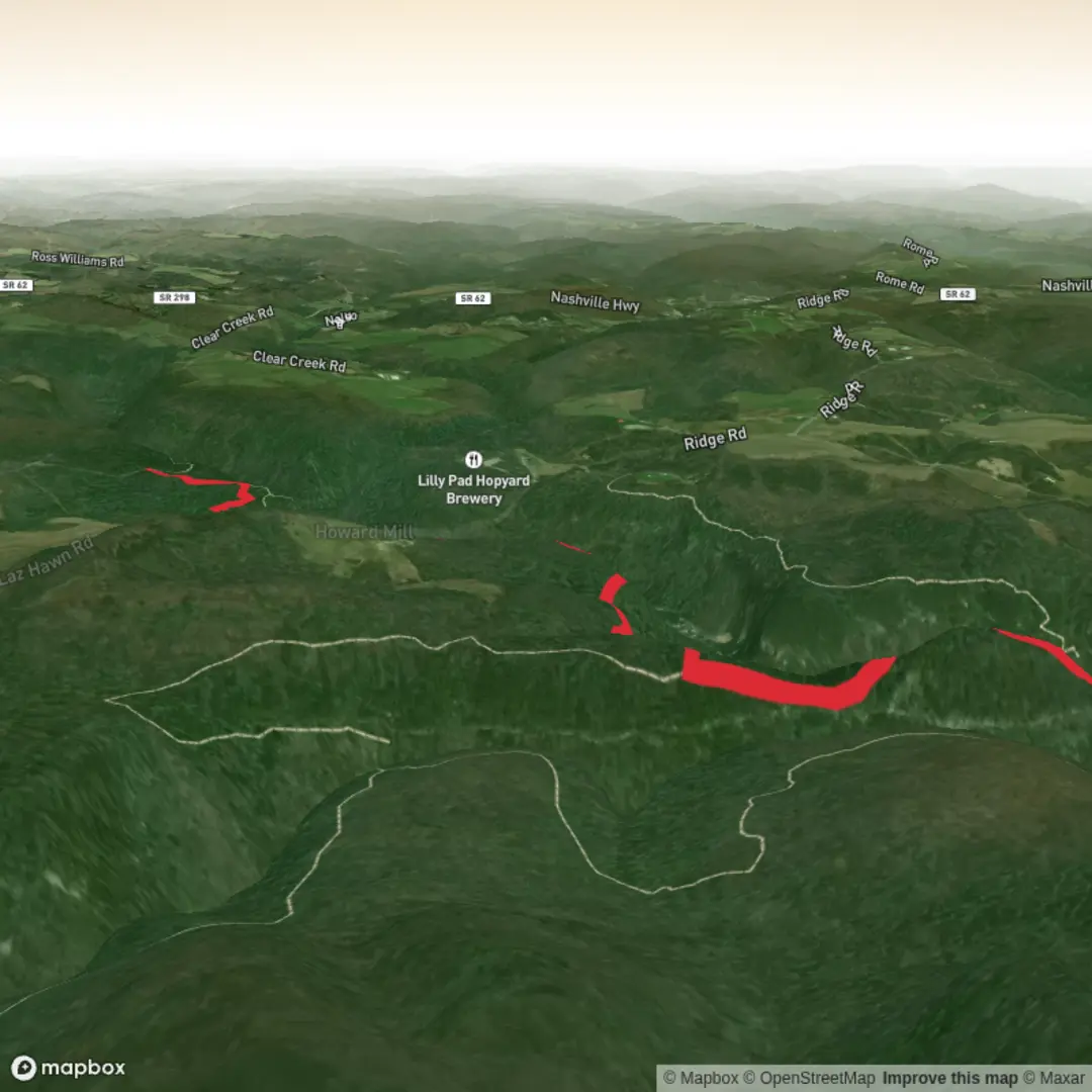 An image depicting the trail Clear Creek via Point Trail and its surrounding area.