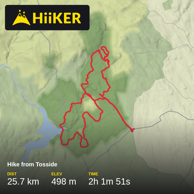 A map preview of the recording Gisburn Forest 8 Ribble Valley Rise.