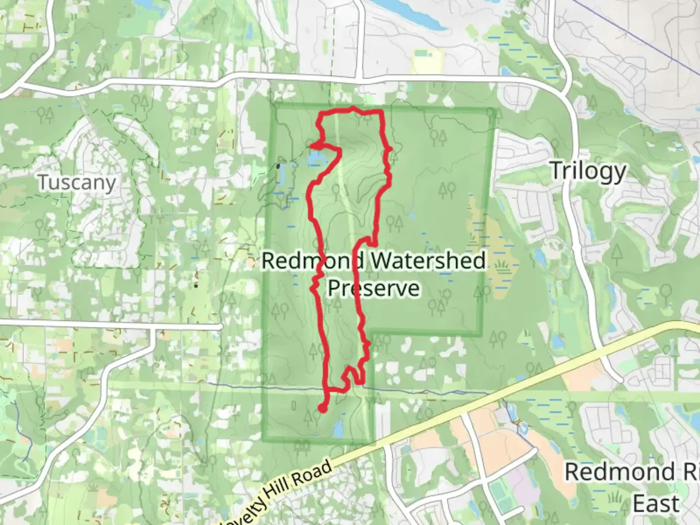 An image depicting the trail Trillium Trail and Pipeline Regional Trail and its surrounding area.