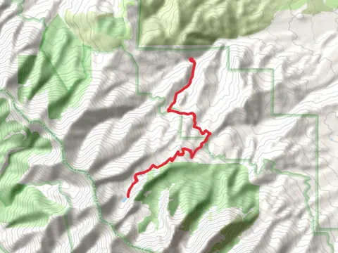 Hunts Lake via Hunts Lake Trail and Rainbow Branch