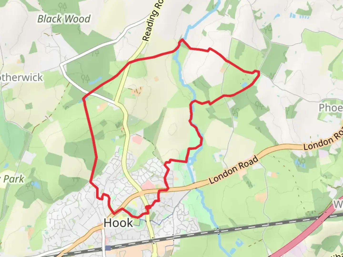 An image depicting the trail Hook Circular Walk and its surrounding area.