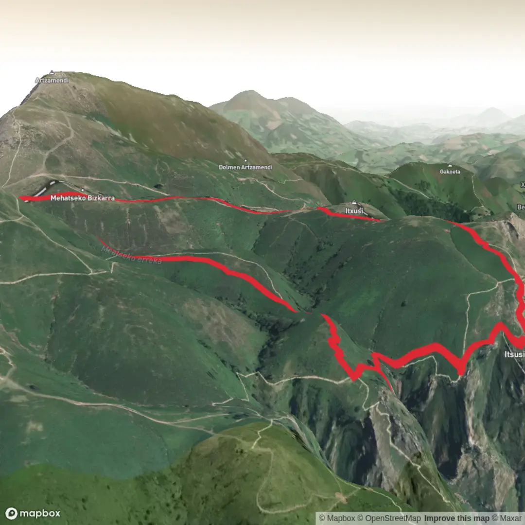 An image depicting the trail Vulture Walk and its surrounding area.
