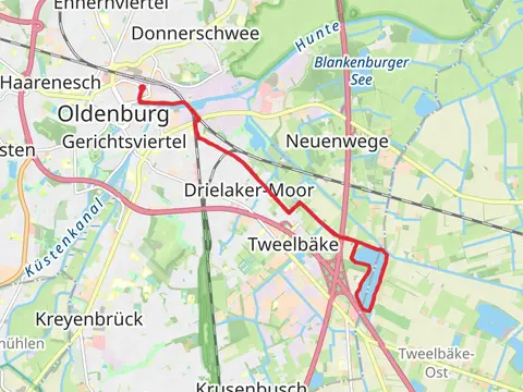 Tweelbäker See Loop from Oldenburg