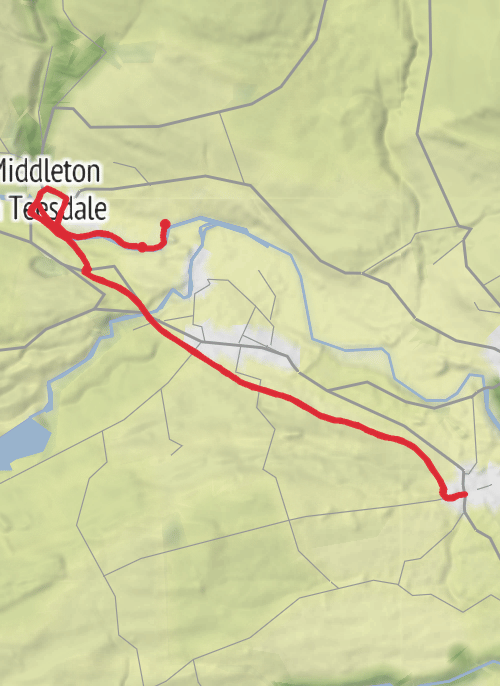 Romaldkirk & return mobile static map