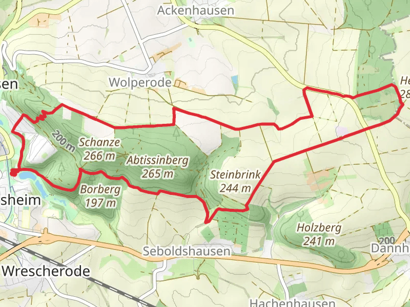Grosser Osterberg via Heberweg and Hochbehaetter