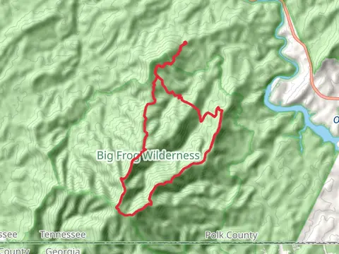 Chimneytop, Big Frog Mountain and Licklog Top Loop via Big Frog