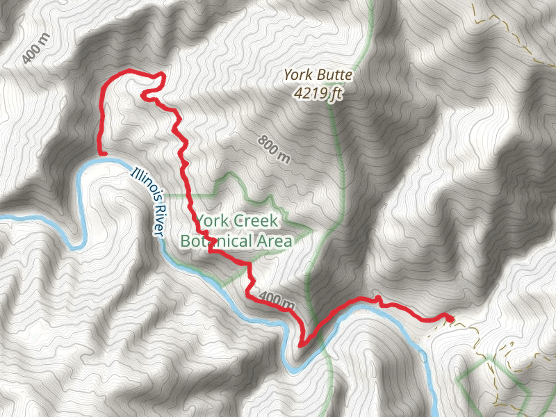Shorty Noble Way via Illinois River Trail
