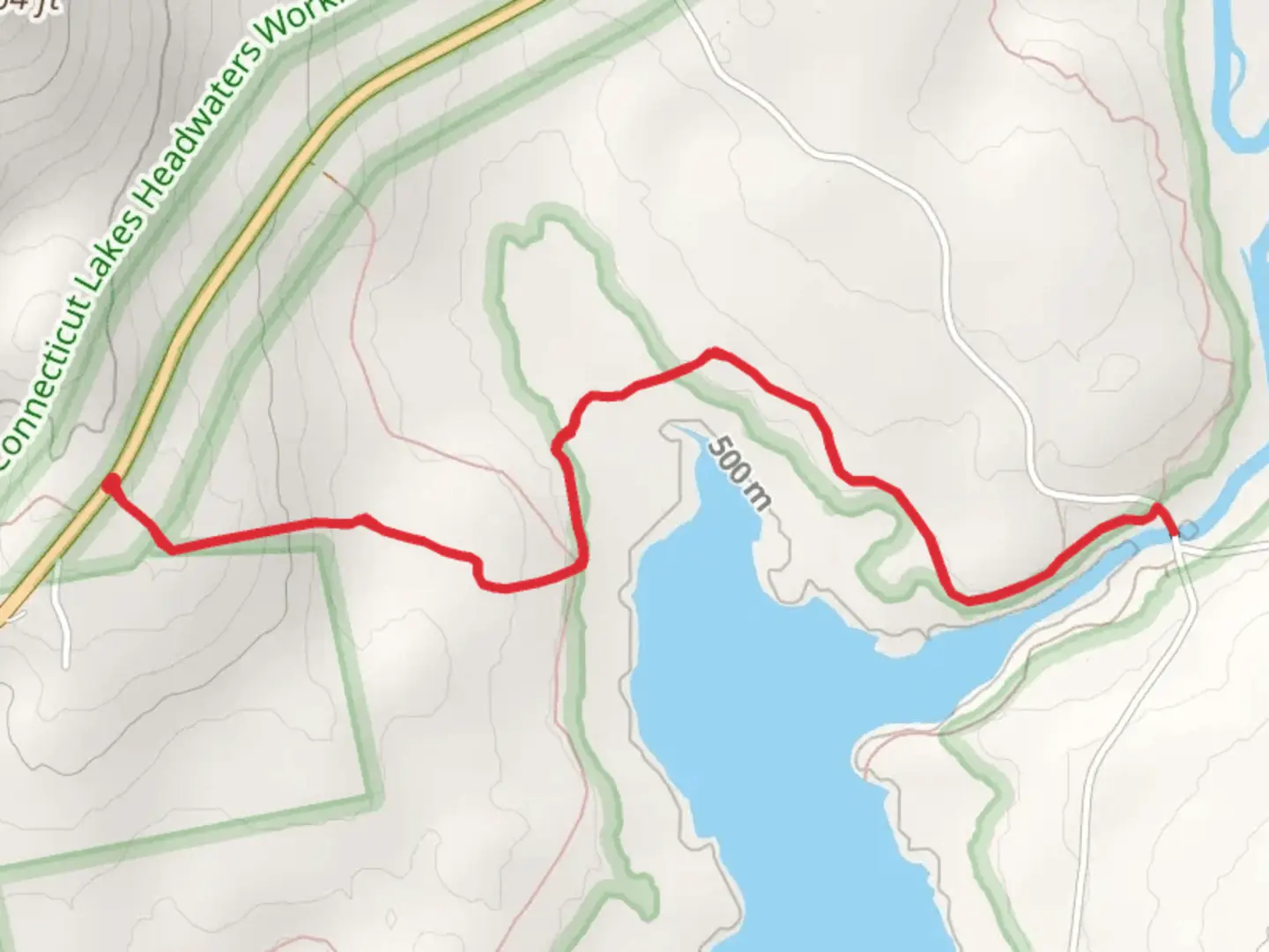 An image depicting the trail Connecticut River via Cohos Trail and its surrounding area.