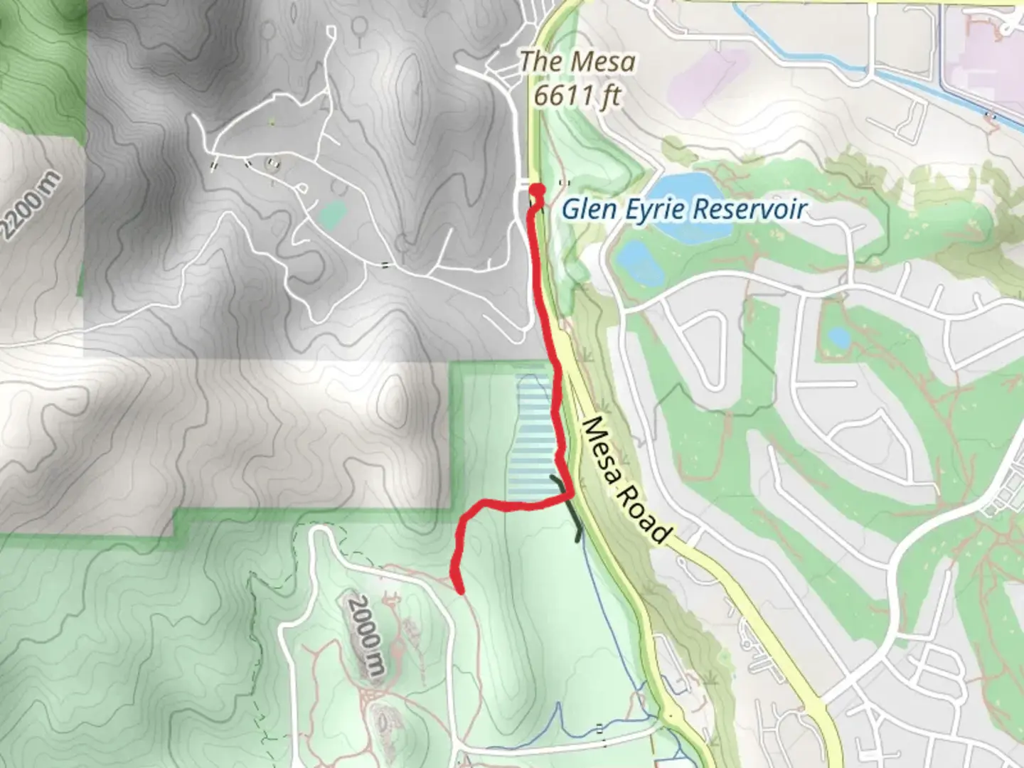 An image depicting the trail Foothills and Dakota Trail and its surrounding area.