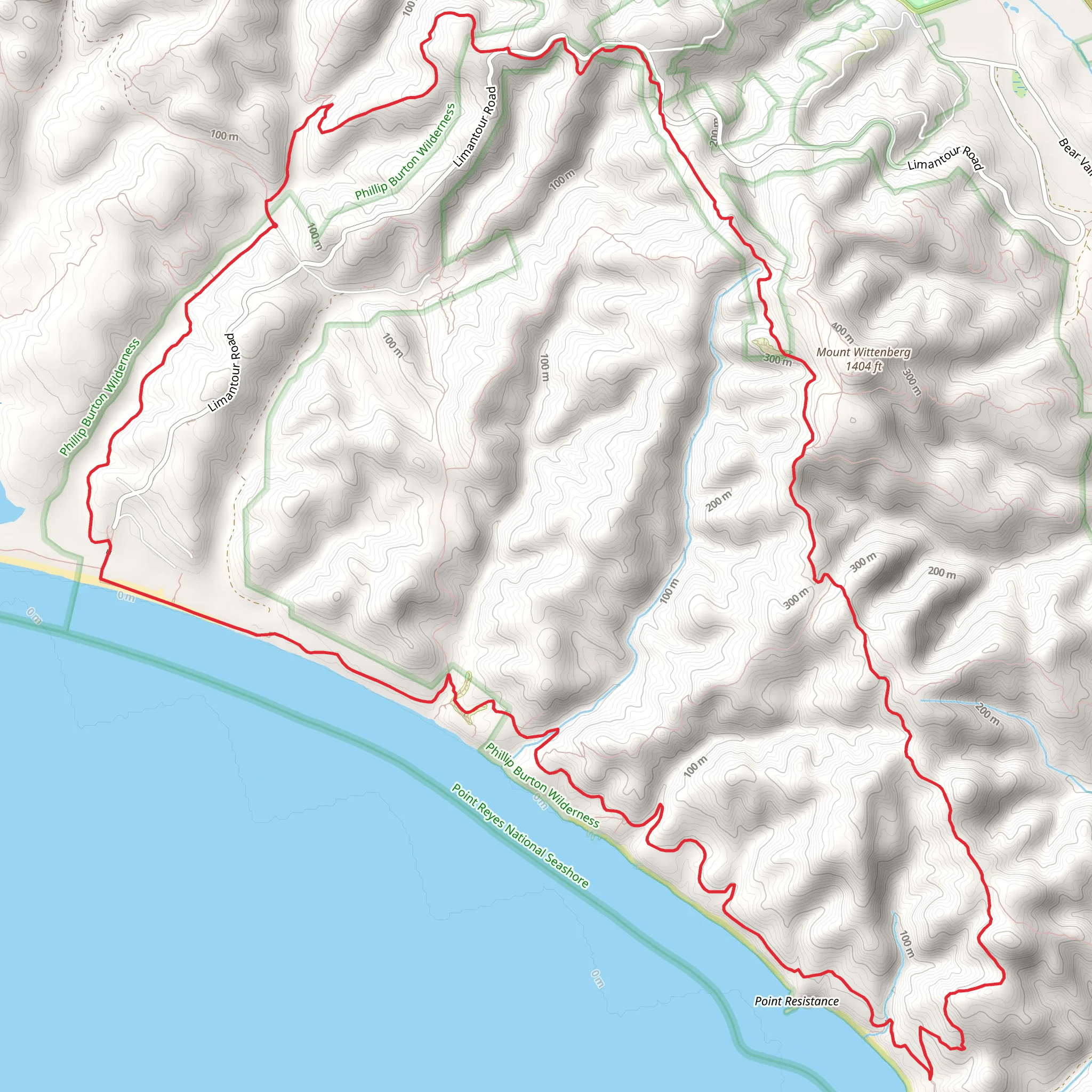 Coast Campground via Coast Trail and ADT Loop mobile static map