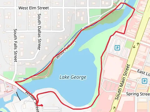Lake George via White Pathway