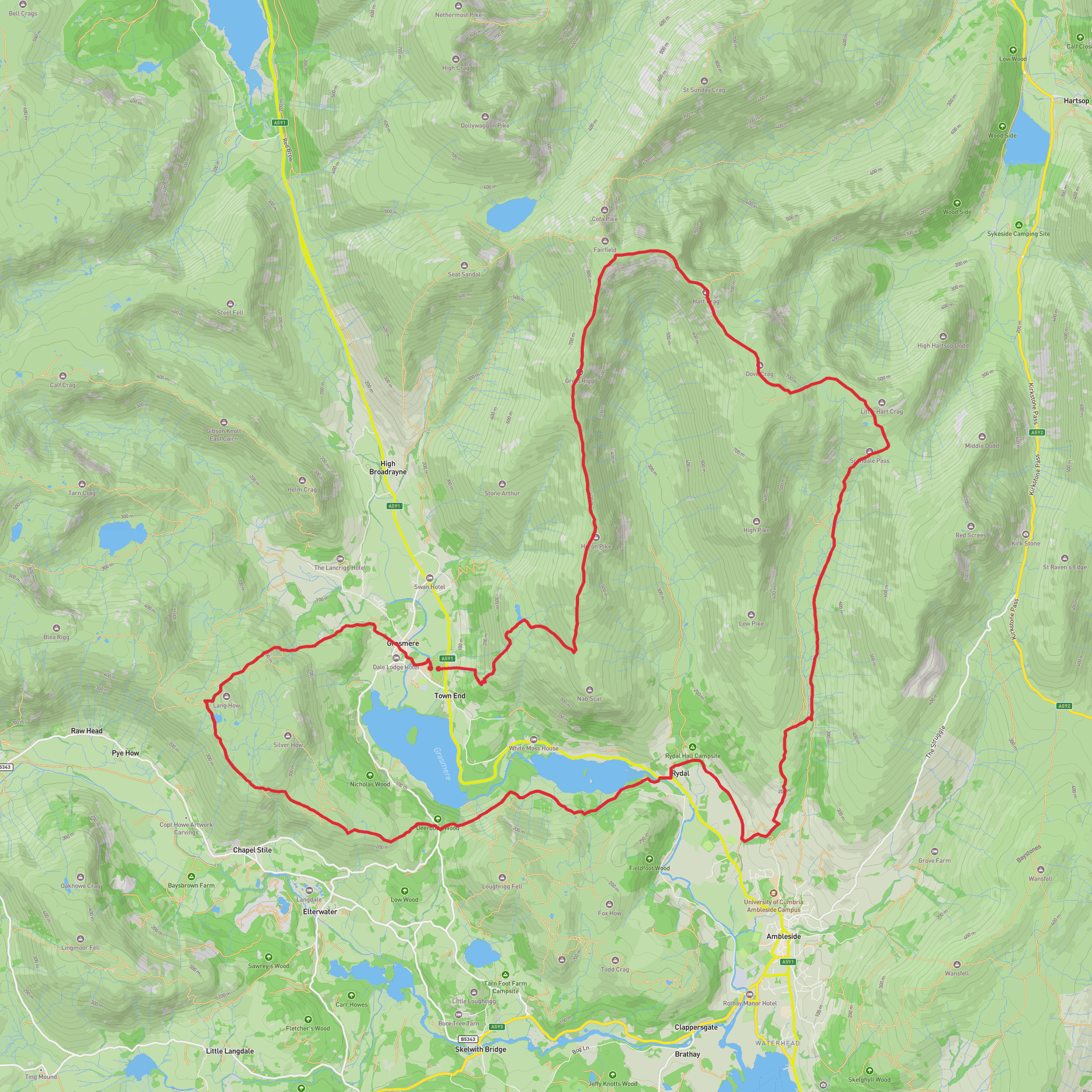 WWTW Cumbrian Challenge Tougher mobile static map
