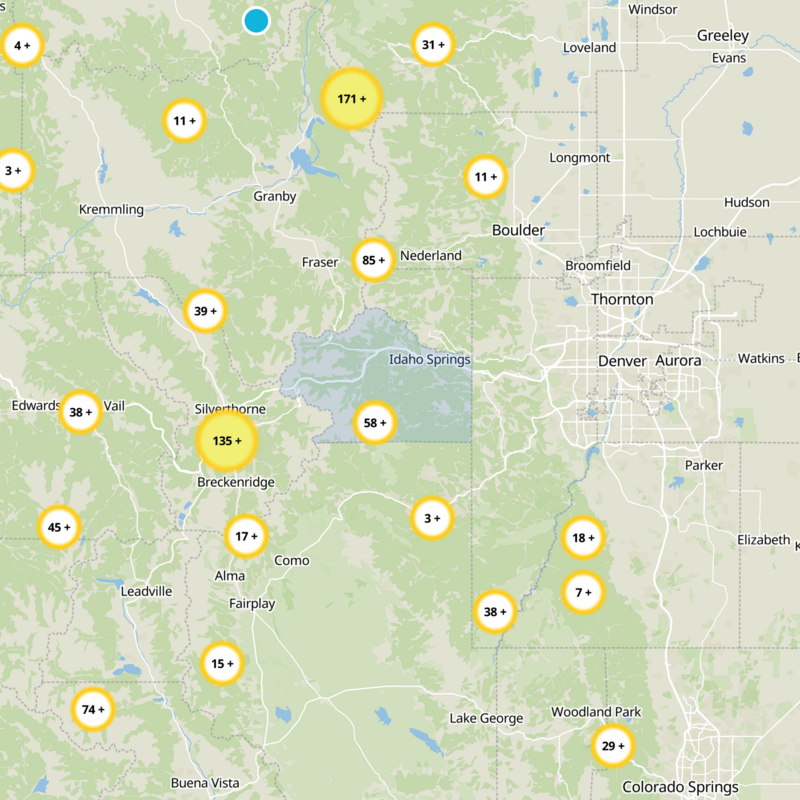 Clear Creek County Static Map