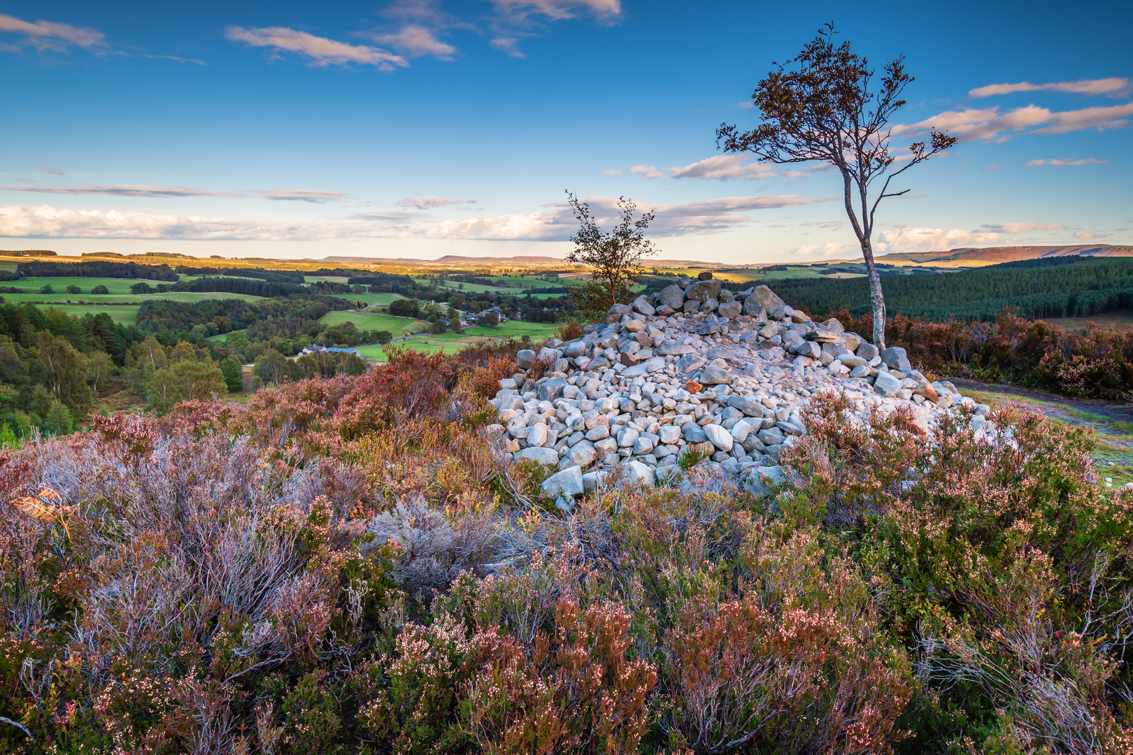 An image depicting the trail The Drake Stone and Harbottle Walk and its surrounding area.