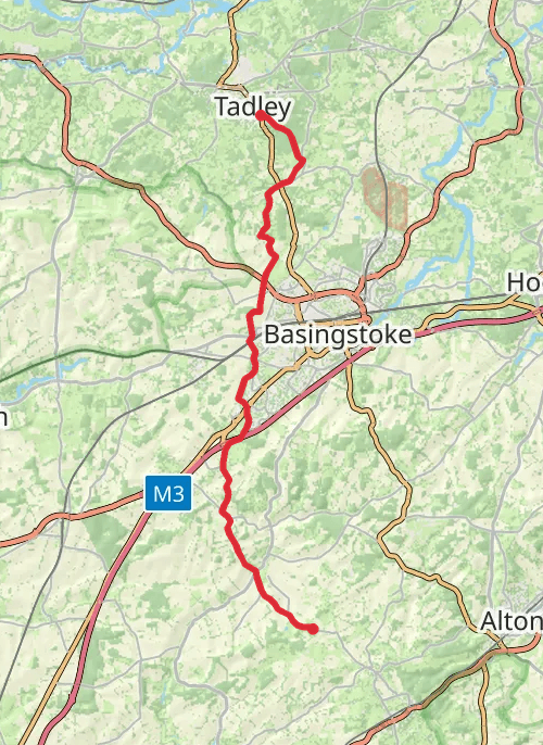 part 2 day 2 of the camino ingles St James Way to Southampton mobile static map