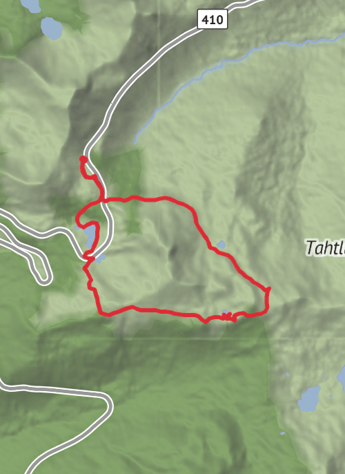 Naches Peak Loop mobile static map