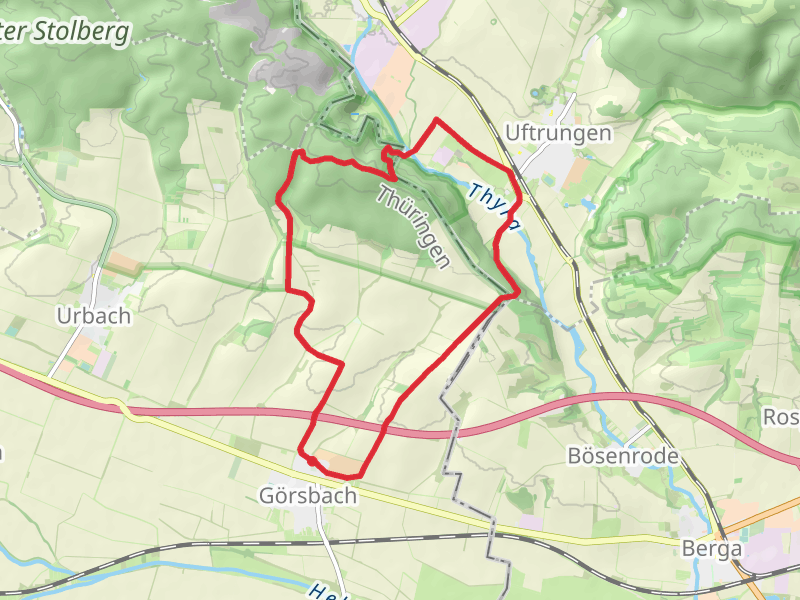 Reesberg and Heimkehle via Triftweg and Uftrunger Weg