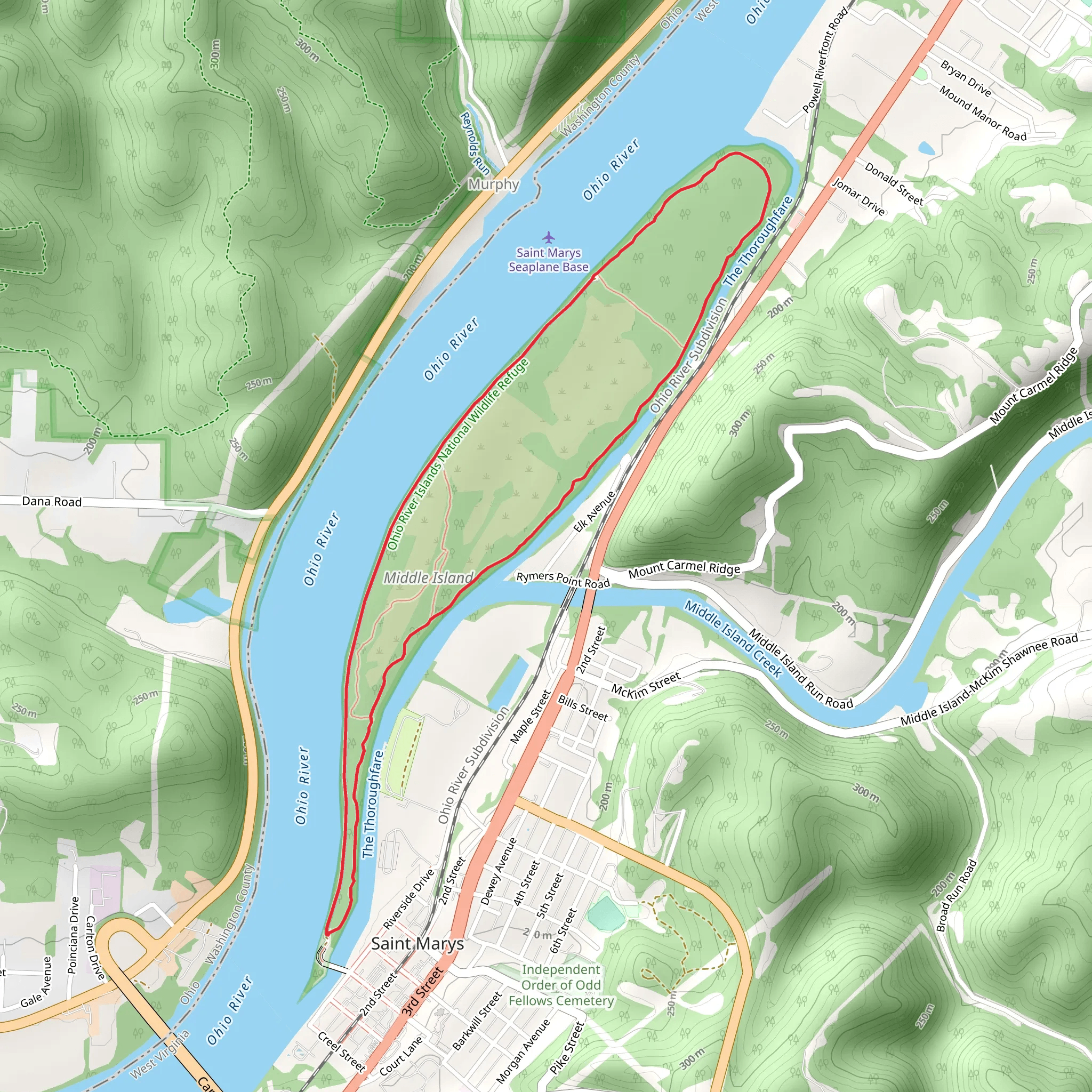 Back Channel Trail and Headland Trail Loop mobile static map