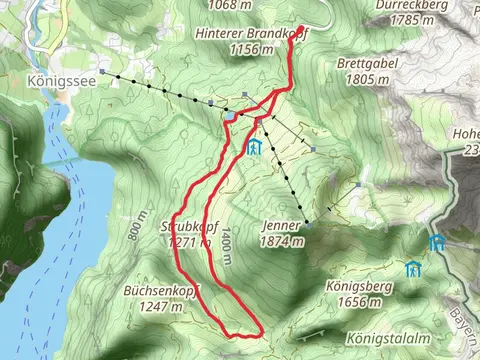 Beschneiungsbecken Loop via AV Weg and Arnoweg