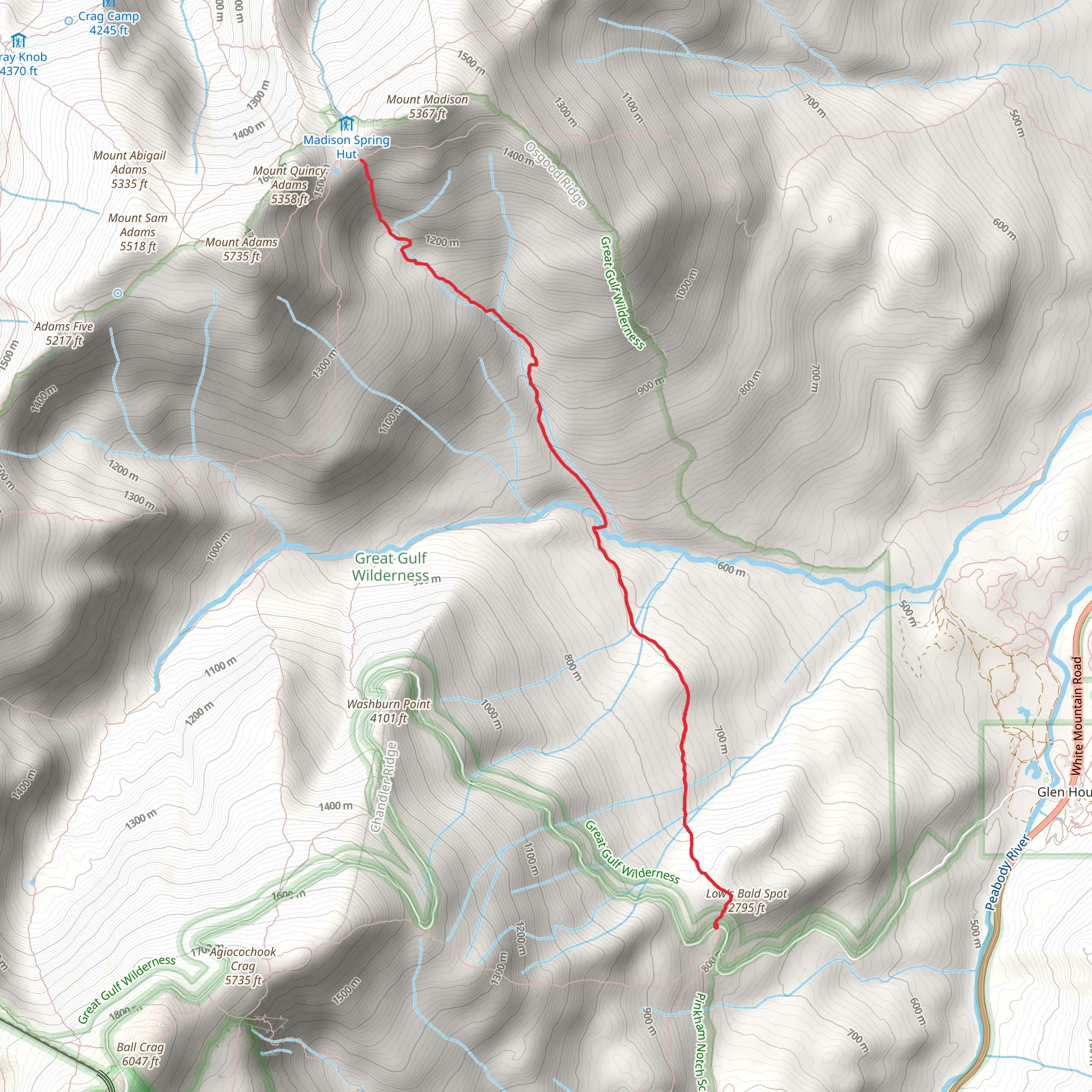 Madison Gulf Trail mobile static map
