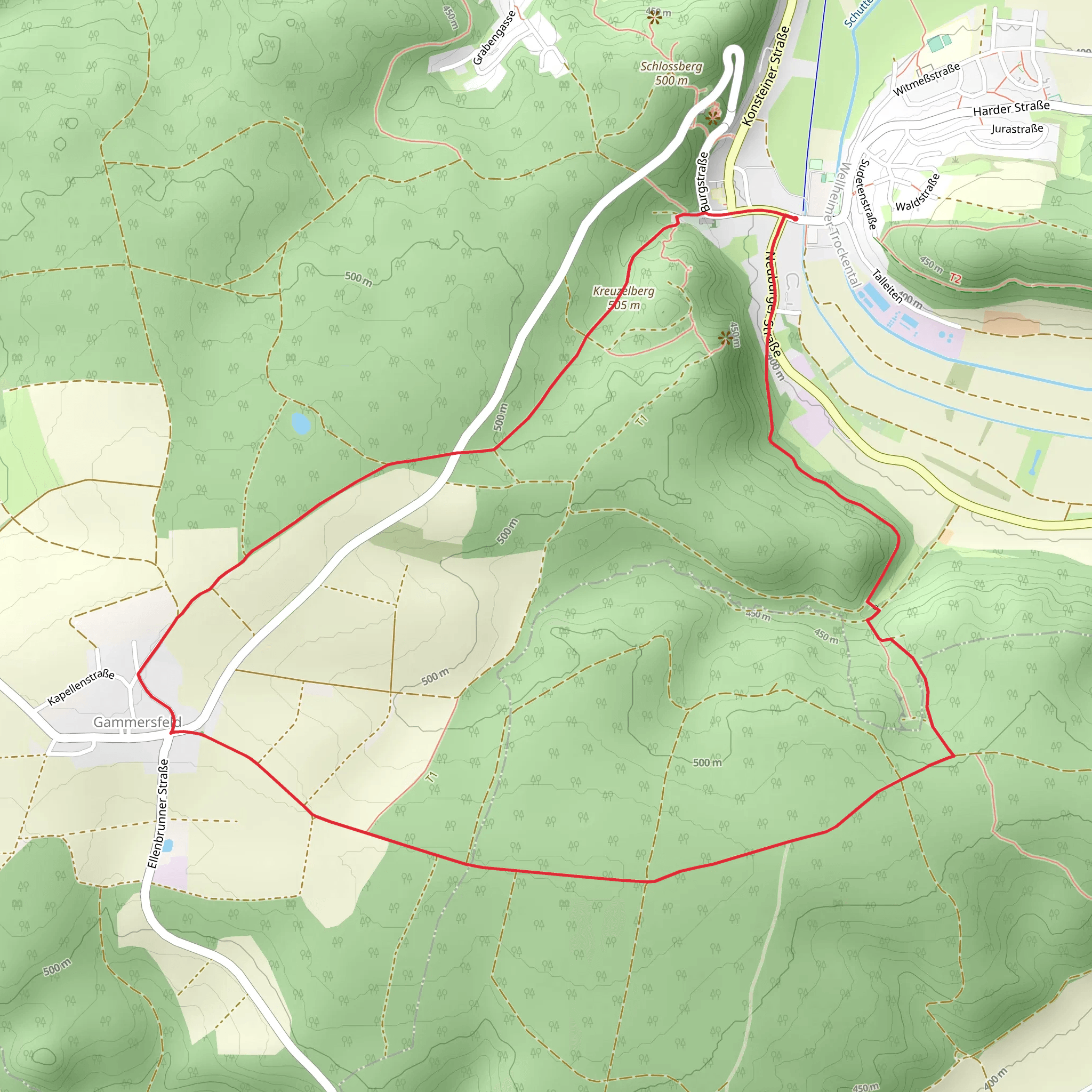 Rundwanderweg Wellheim 1 mobile static map