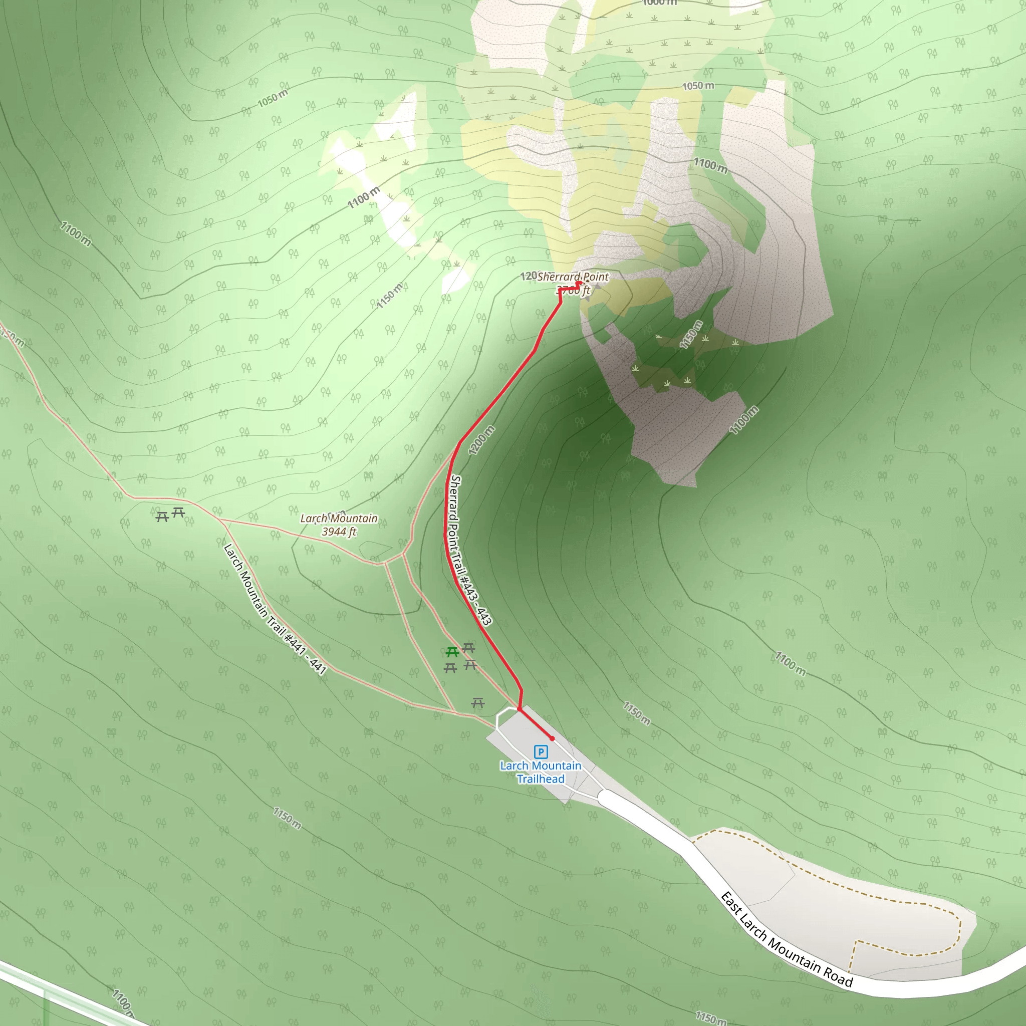 Sherrard Point Trail mobile static map