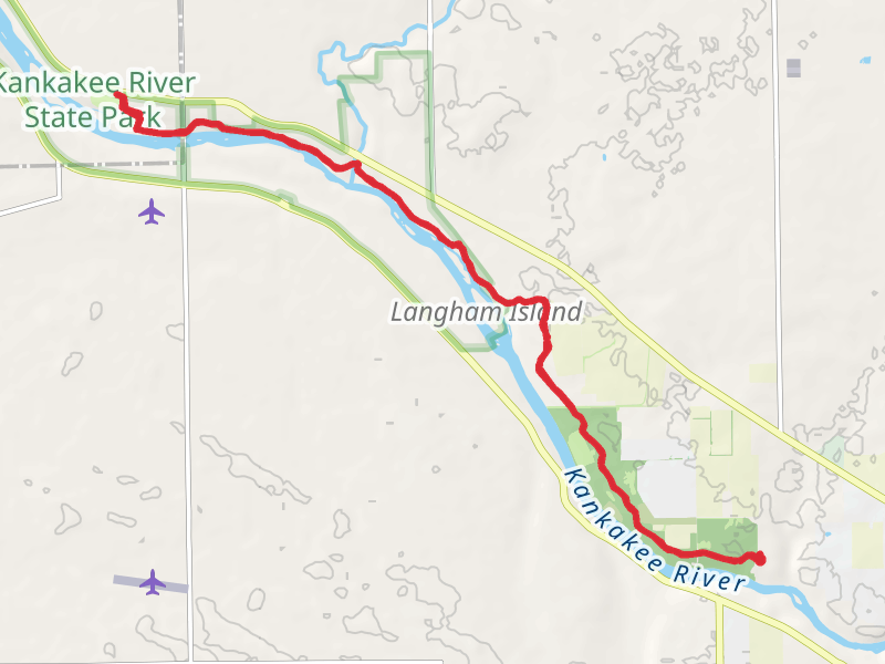 Walk along Kankakee River - Davis Creek Group Camp
