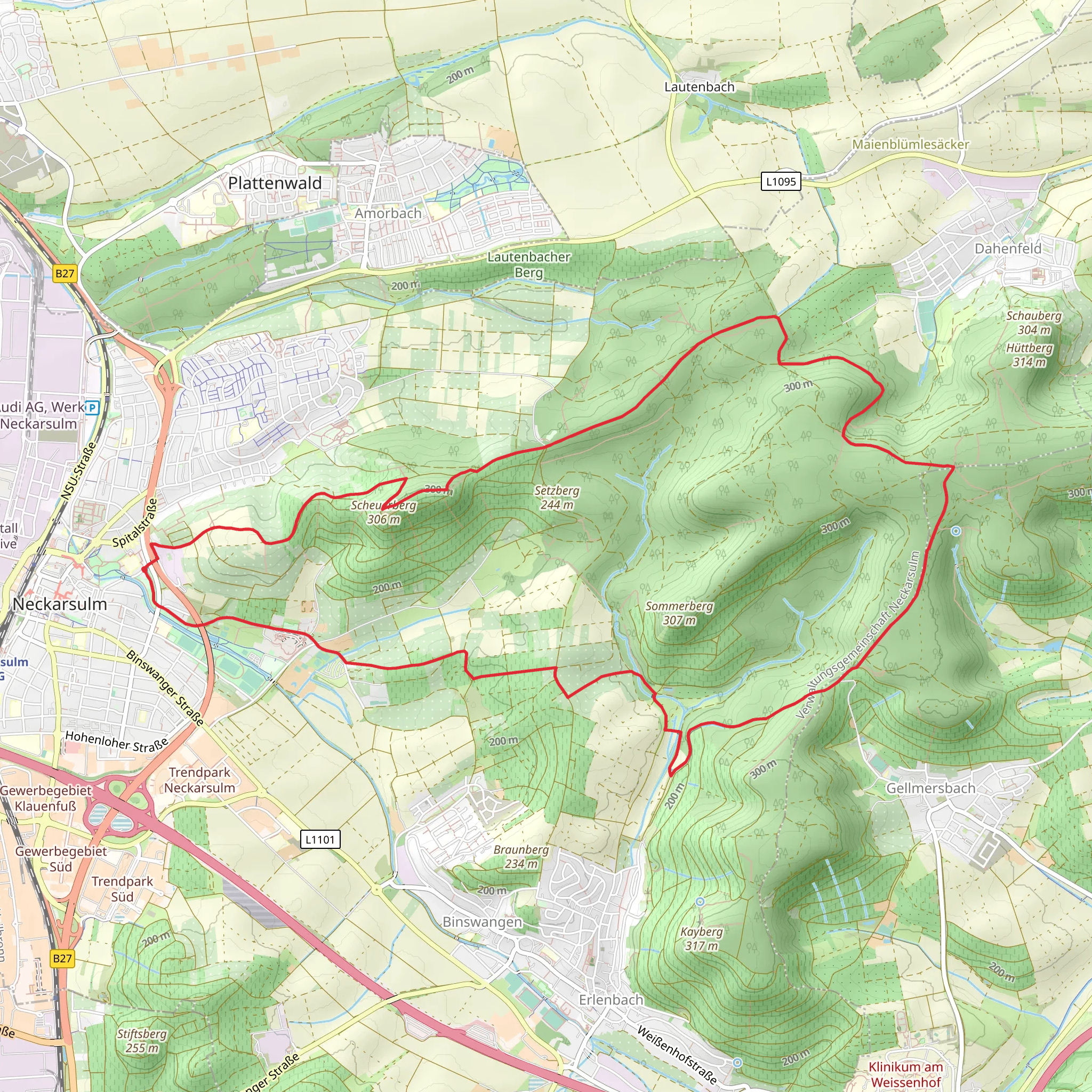 Schweinshagweg and Rote Steige mobile static map