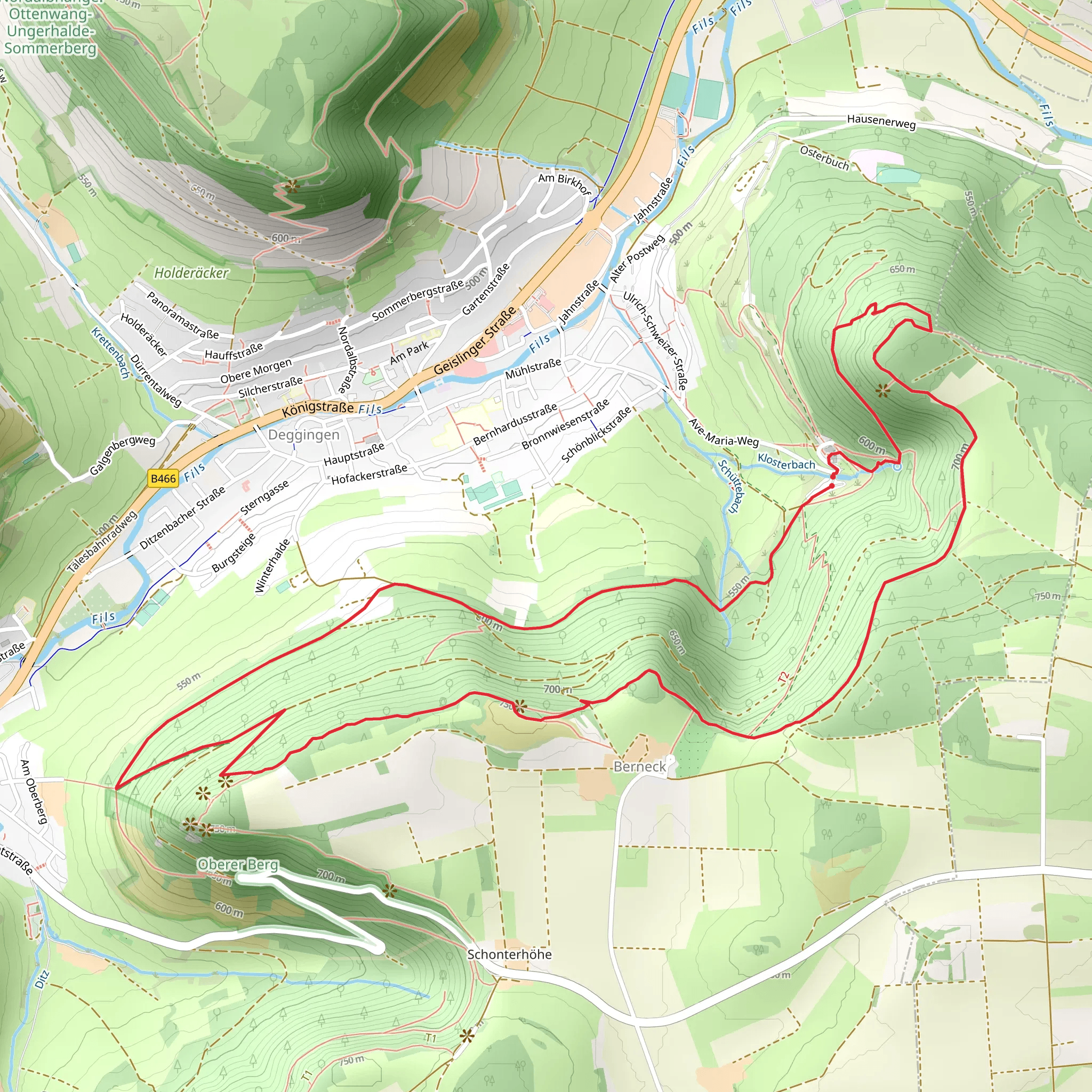 Ave Maria, Kilianskr and Buschelkapelle Loop mobile static map