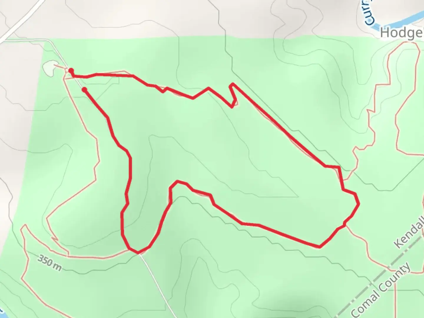 An image depicting the trail Bamberger Trail and its surrounding area.