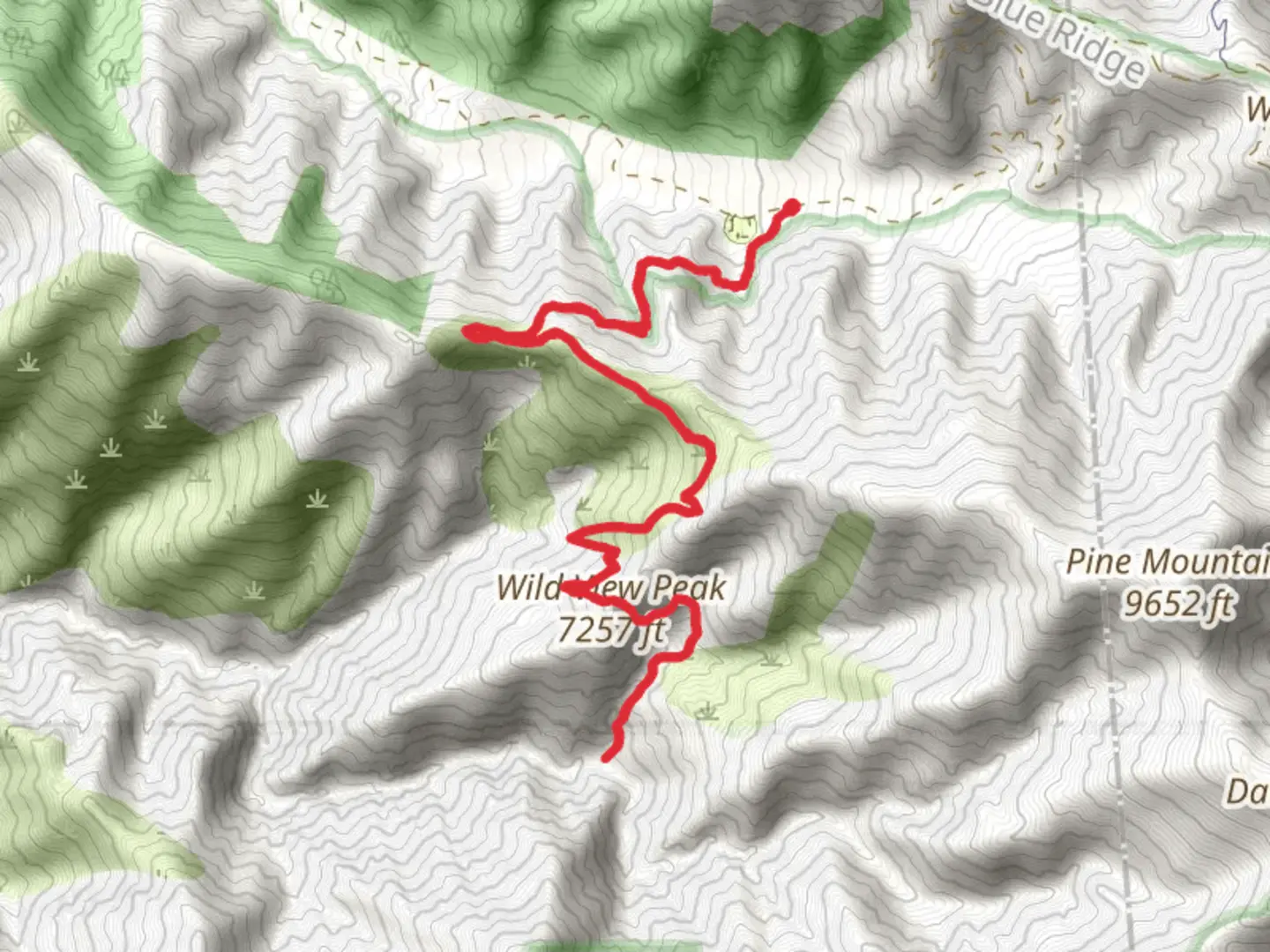 An image depicting the trail Fish Fork Trail and its surrounding area.