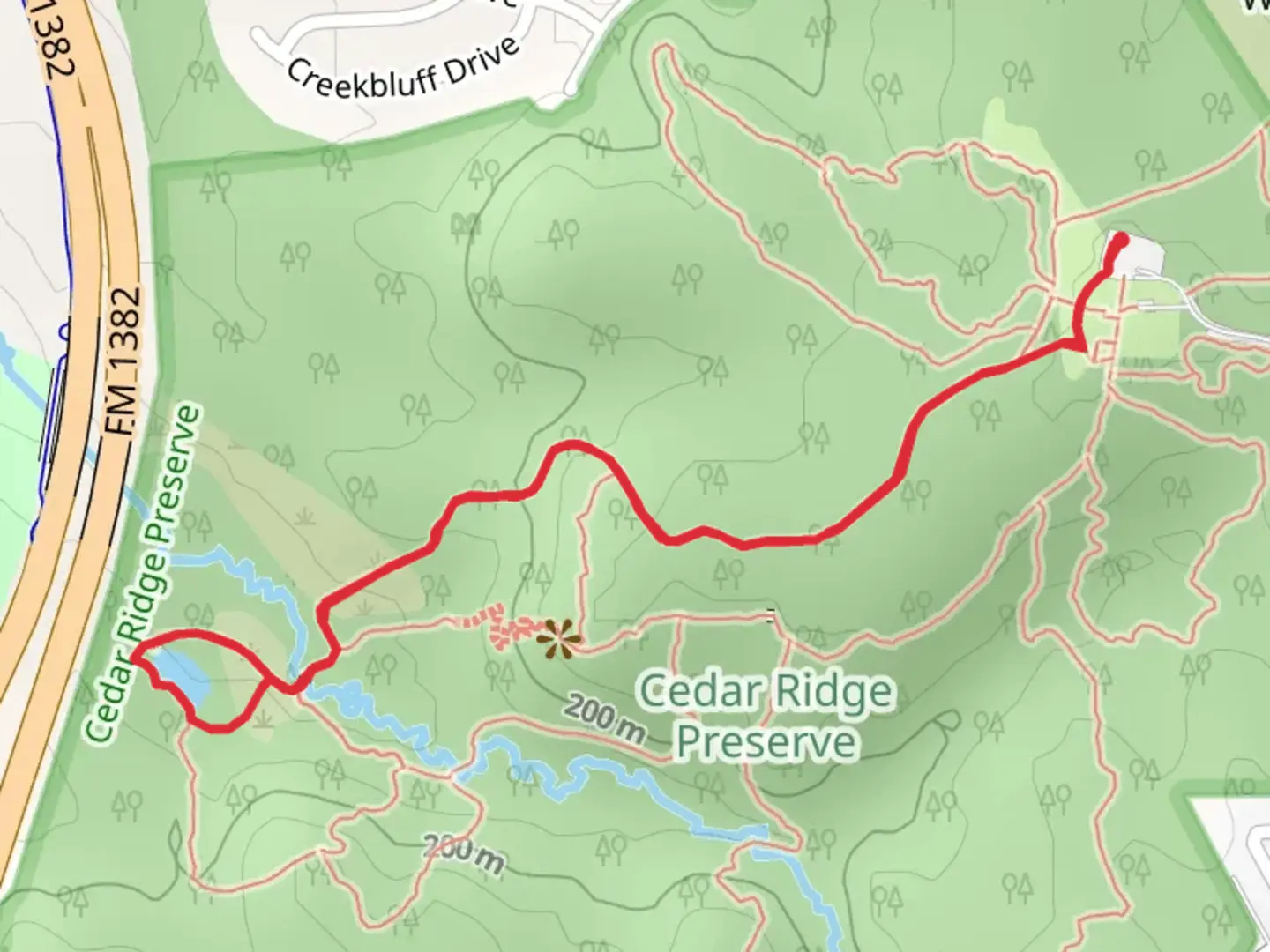 An image depicting the trail Catail Pond via Escarpment Trail and its surrounding area.
