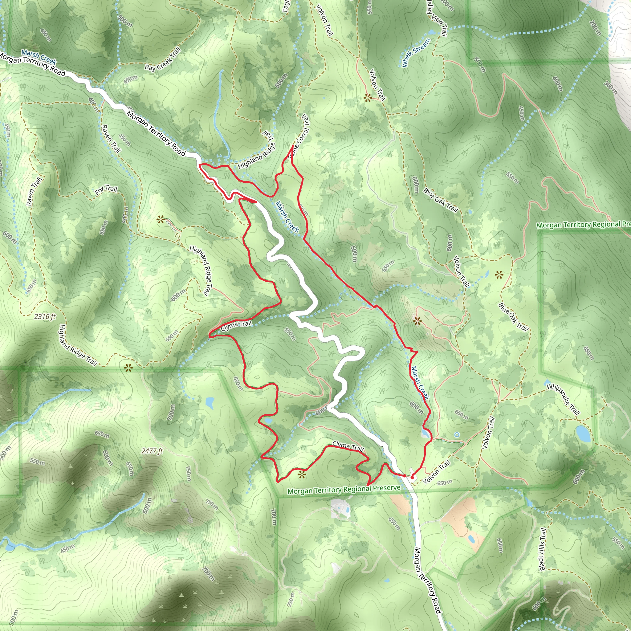 Marsh Creek Loop mobile static map