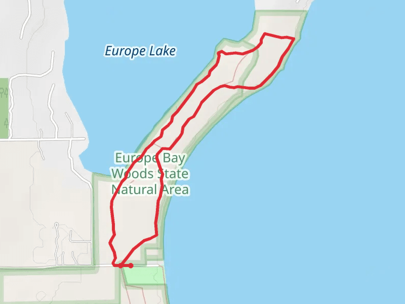 Hotz Trail and Europe Bay Loop Trail