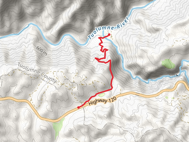 South Fork Tuolumne River via Lost Claim