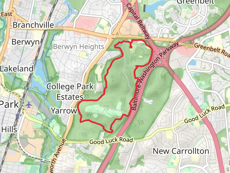 Perimeter Trail from Park Central Road