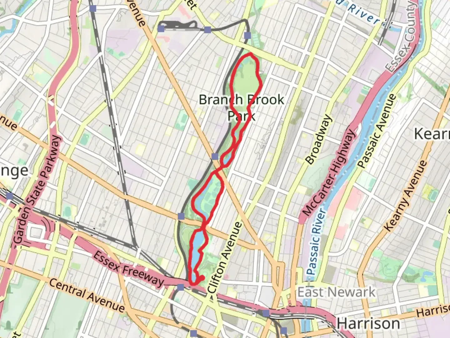 An image depicting the trail Kasberger Field - Clark's Pond Loop and its surrounding area.