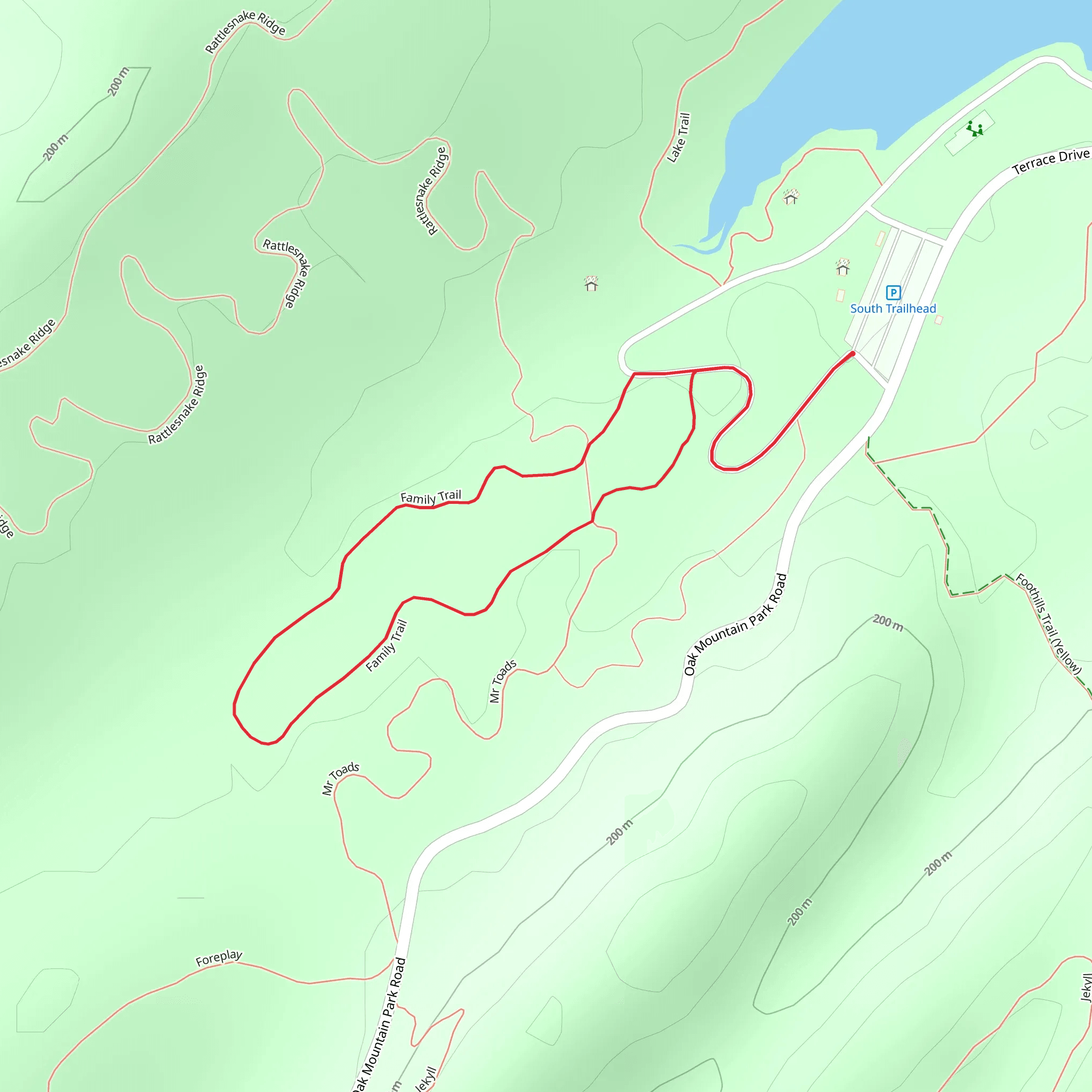 Family Loop Trail mobile static map