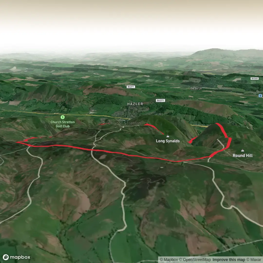 An image depicting the trail Carding Mill and the Long Mynd and its surrounding area.