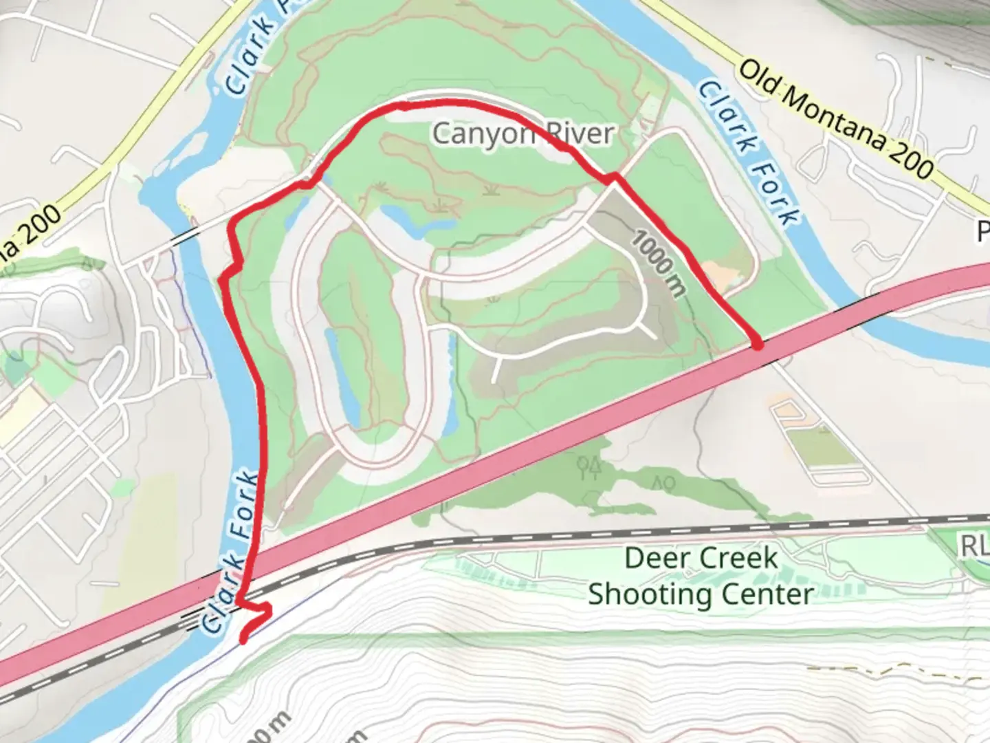 An image depicting the trail Canyon River Trail and its surrounding area.